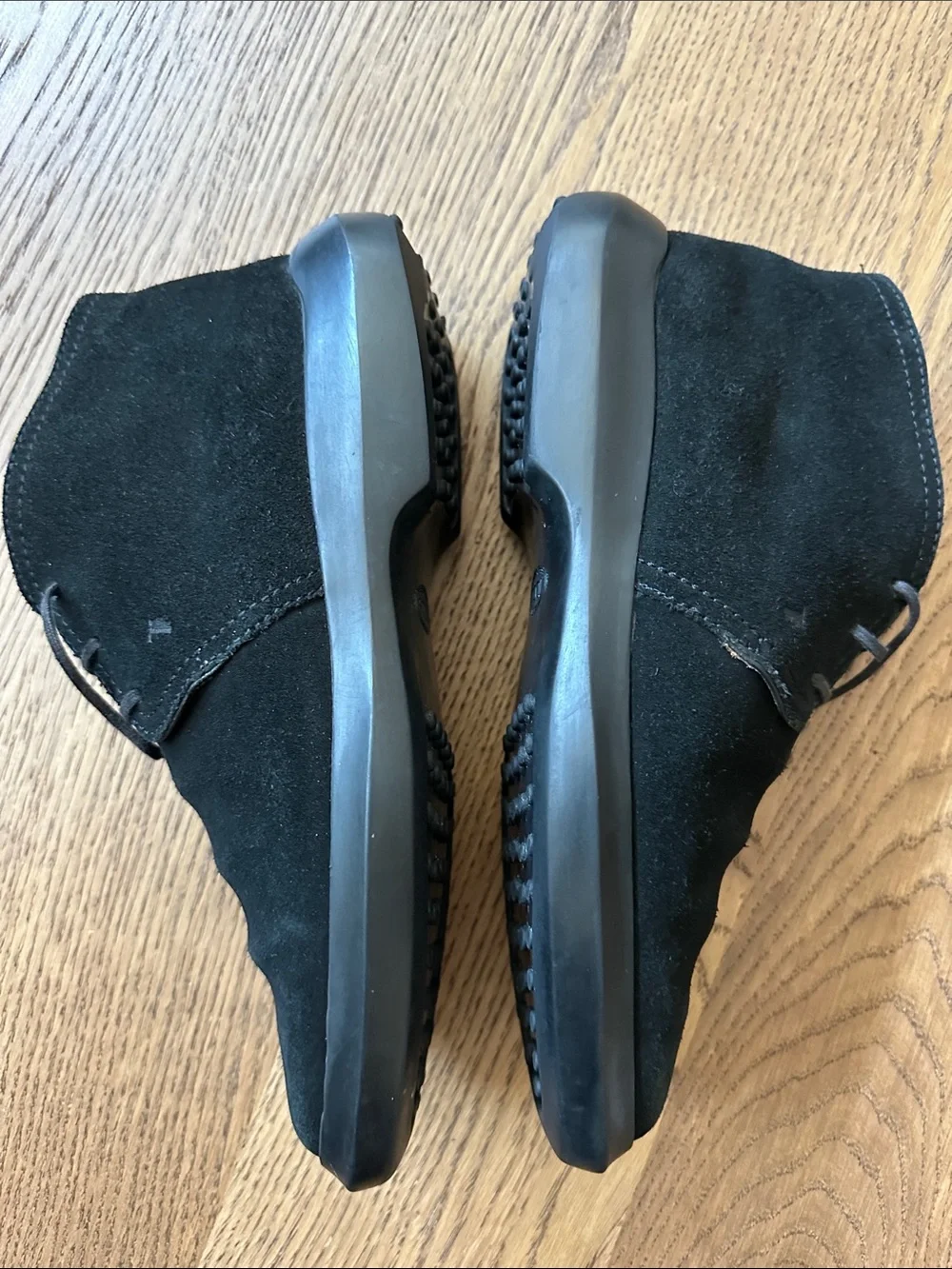 TOD’S Men's Black Leather Suede Lace Up Chukka Boots Size 7.5